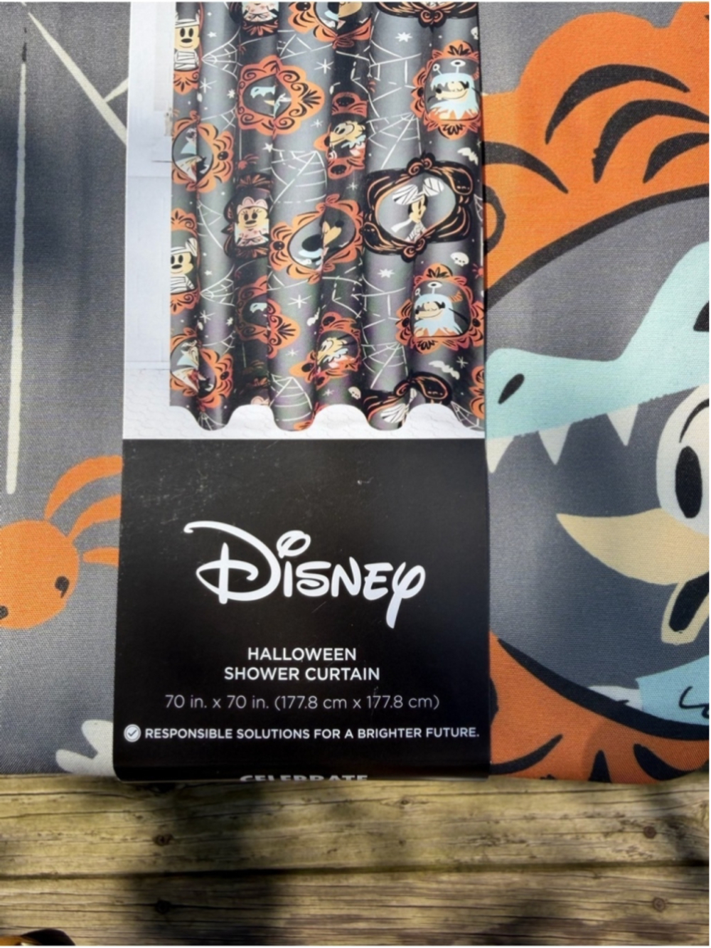 NEW Disney Halloween Shower Curtain - Picture 2 of 6